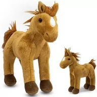 Maskotki i pluszaki - Koń + konik milutkie przytulanki zwierzątka zestaw  wys.40cm - miniaturka - grafika 1