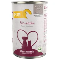 Mokra karma dla psów - Herrmann's Bio PUR, 12 x 400 g - Biokurczak - miniaturka - grafika 1