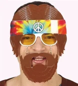 Dodatki do strojów karnawałowych - Okulary Hipis Z Brodą - miniaturka - grafika 1