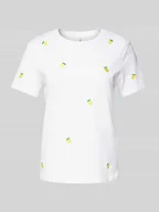 Koszulki i topy damskie - T-shirt o kroju regular fit z czystej bawełny model ‘KETTY LIFE’ - miniaturka - grafika 1