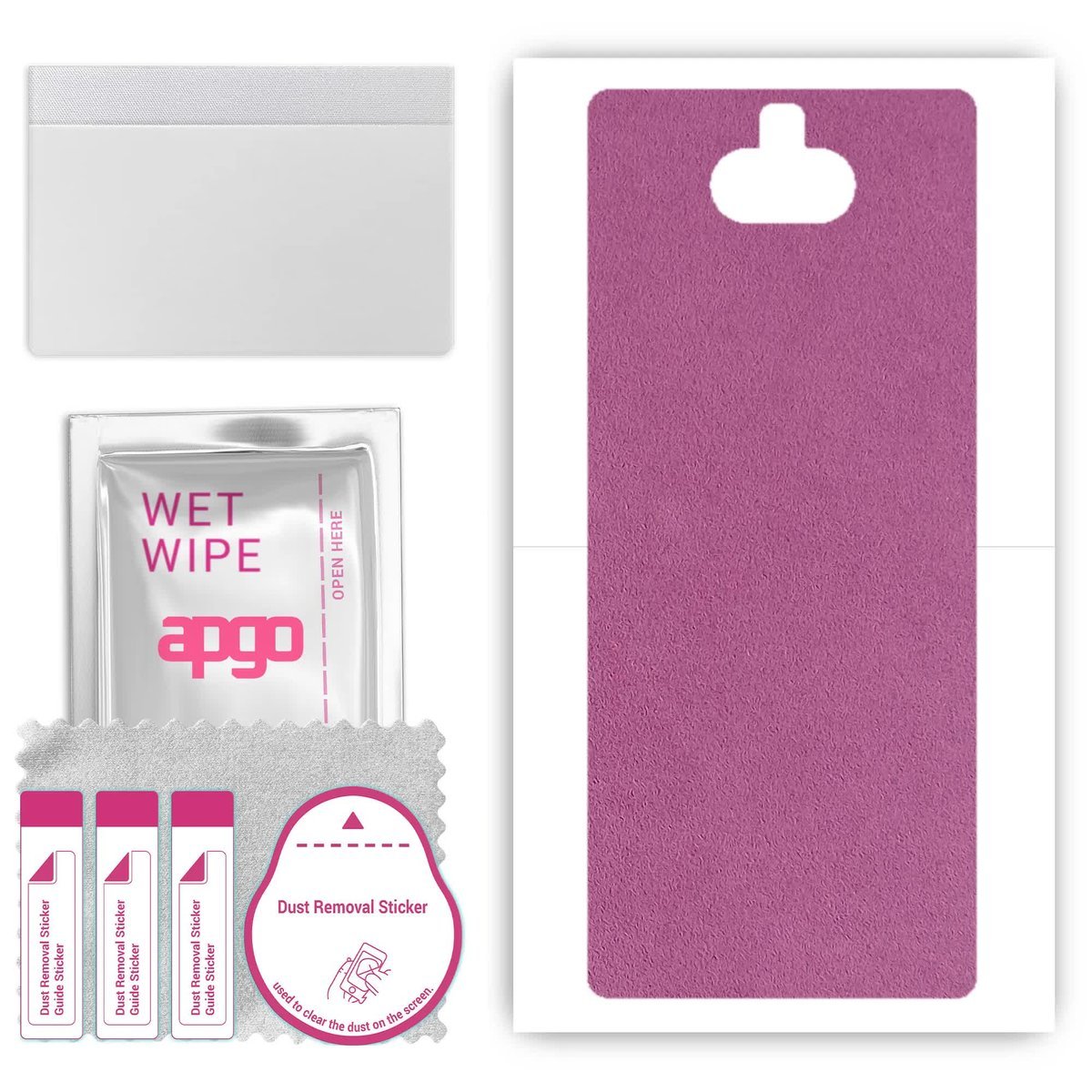 Folia naklejka skórka strukturalna na TYŁ Zamsz do Sony Xperia 10 - Zamsz Fioletowy - apgo SKINS