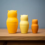 Zabawki interaktywne dla dzieci - Zabawka edukacyjna dla niemowląt Niedźwiedzie w gnieździe Bigjigs Toys - miniaturka - grafika 1