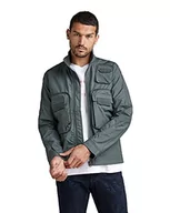 Kurtki męskie - G-STAR RAW Męska kurtka Bound Pocket Track Bomber, szary (Graphite A790-996), L - miniaturka - grafika 1