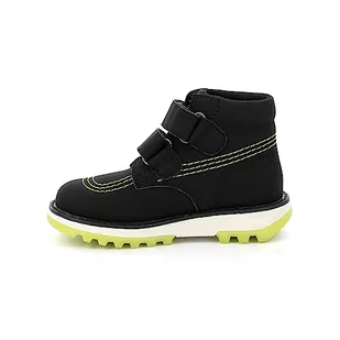 Kickers Kickfun Oxford buty dziecięce, uniseks, Noir Jaune, 33 EU - Buty dla dziewczynek - miniaturka - grafika 1