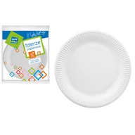 Naczynia i sztućce jednorazowe - Talerz papierowy 23 cm 12 sztuk - miniaturka - grafika 1