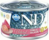 Mokra karma dla kotów - FARMINA N&D CAT NATURAL Tuńczyk&Łosoś 140g - miniaturka - grafika 1