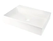 Umywalki - Deante Correo Umywalka nablatowa 50x40 cm alabaster CQRAU5S - miniaturka - grafika 1