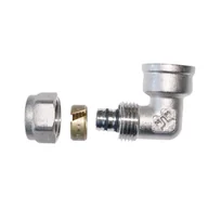 Łączniki, trójniki, kształtki - kolanko 90° z gwintem wewnętrznym 3/4"x20x2 Invena Prov - miniaturka - grafika 1