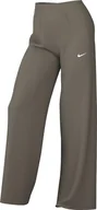Spodnie rowerowe - Nike Sportswear Everything Wovens spodnie damskie ze średnim stanem i otwartym obszyciem, Mink Brown/White, FQ3588-233, XL - miniaturka - grafika 1
