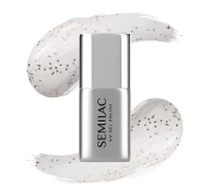 Lakiery hybrydowe - Semilac TrendyLicious top hybrydowy bez przemywania ze złotą drobiną T33 Top No Wipe Old Money 7 ml - miniaturka - grafika 1