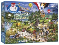 Puzzle - Gibson ""i Love the country""-puzzle firmy o pojemności 1000 częściach. - miniaturka - grafika 1