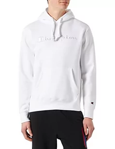 Champion Męska bluza z kapturem Rochester 1919, z logo Fleece, biała, XXL, biały, XXL - Bluzy męskie - miniaturka - grafika 1