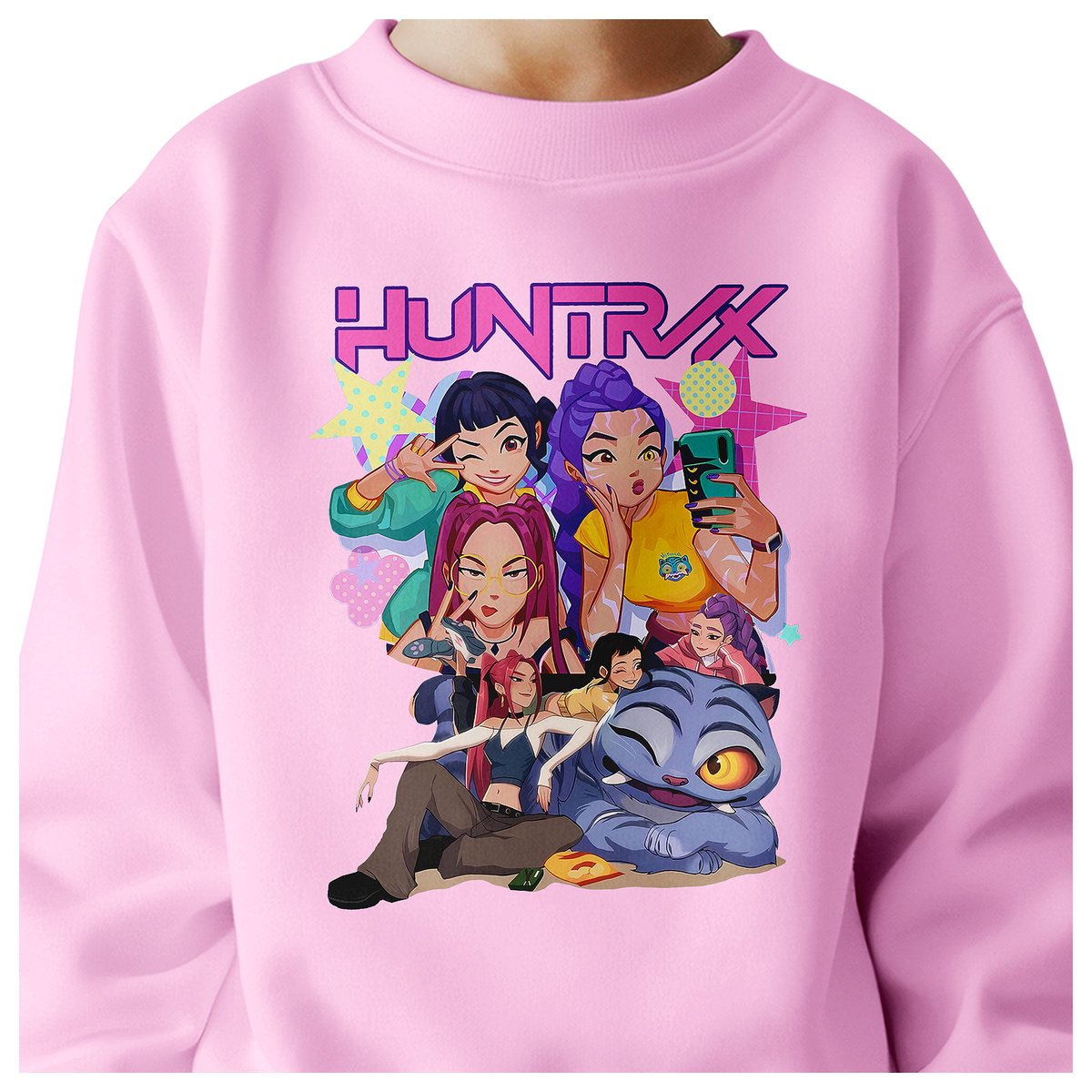 BLUZA DZIECIĘCA KPOP DEMON HUNTERS HUNTRIX 134-140 BAWEŁNIANA JAKOŚĆ