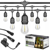 Lampy ogrodowe - Girlanda ogrodowa LED 24V 15m IP44 - miniaturka - grafika 1