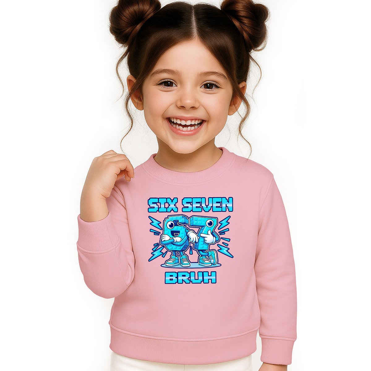 BLUZA DZIECIĘCA 67 SIX SEVEN VIRAL BRUH 146-152 DLA CHŁOPCA DZIEWCZYNKI