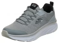 Buty trekkingowe męskie - Skechers Męskie buty trekkingowe D'lux Walker Pensive, szary - Gray Black - 11 4E US - miniaturka - grafika 1