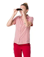 Koszulki i topy damskie - Jack Wolfskin Jack Wolfskin Damska koszulka Kepler Shirt Women szybkoschnąca bluzka z krótkim rękawem różowy Blush Pink Checks XS 1401723-684-X-Small - miniaturka - grafika 1