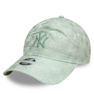 Czapka z daszkiem New Era New York Yankees Floral 9Twenty 60595377 Zielony - Czapki damskie - miniaturka - grafika 1