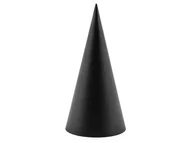 Gadżety dla niej i dla niego - PartyDeco Czapeczki papierowe "Black&White", czarny, 21,5 cm, 6 szt CPP14-010 - miniaturka - grafika 1