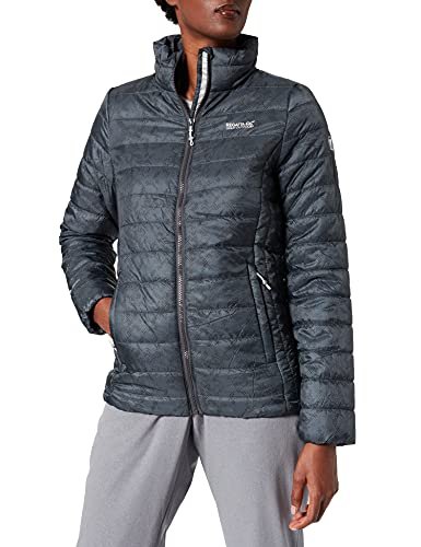 Regatta Damska damska kurtka Freezeway Ii lekka izolowana kurtka pikowana z zamkiem błyskawicznym Seal Grey 16