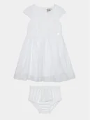 Sukienki i spódniczki dla dziewczynek - Guess Sukienka elegancka A4RK01 WFYM0 Biały Regular Fit - miniaturka - grafika 1