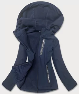 DAMSKA KURTKA SPORTOWA TYPU SOFTSHELL GRANATOWA (HD185-4) - J.STYLE - Kurtki damskie - miniaturka - grafika 1