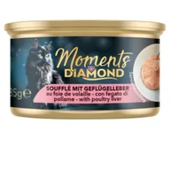 Mokra karma dla kotów - MOMENTS Diamond Soufflé 12 x 85 g Wątróbka drobiowa - miniaturka - grafika 1