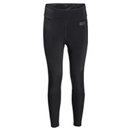 Spodnie damskie - Jack Wolfskin Damskie spodnie Hike Lite Tight W Czarny 12 1506601 - miniaturka - grafika 1