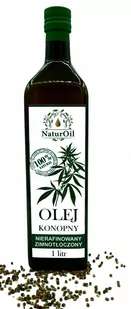 Olej konopny z konopii siewnej 1litr NaturOil - Zdrowa żywność - miniaturka - grafika 1