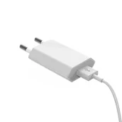 Ładowarki do telefonów - Devia ładowarka sieciowa Smart 1USB plus kabel micro biała 1A - miniaturka - grafika 1