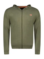 Swetry męskie - Geographical Norway Kardigan "Felinood" w kolorze khaki - miniaturka - grafika 1