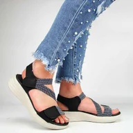 Sandały damskie - Evento 24SD06-7056 sandały damskie sportowe na rzepy - miniaturka - grafika 1