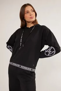 Bawełniana bluza z kapturem - Monnari - Bluzy damskie - miniaturka - grafika 1