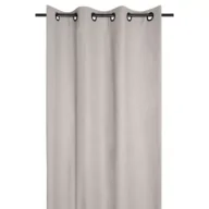 Zasłony - Stof Zasłona Duo 135x240 jasnobeżowa bawełna - miniaturka - grafika 1