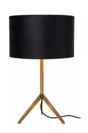 Lampy stojące - Lucide Tondo 45590/81/02 lampa stołowa lampka 1x60W E27 czarna/złota - miniaturka - grafika 1