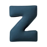 Dekoracje domu - Poduszka literka Z, pruski błękit, 35x40cm, Posh Velvet - miniaturka - grafika 1