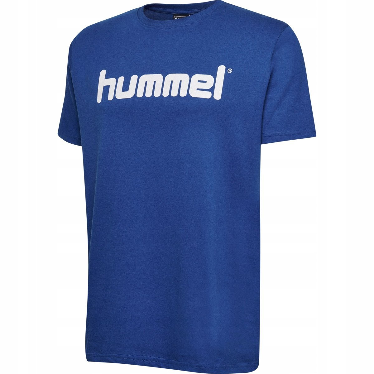 T-shirt męski okrągły dekolt Hummel rozmiar M 100% bawełna