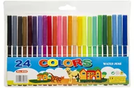 Przybory szkolne - Zestaw flamastrów, 24 kolory - miniaturka - grafika 1