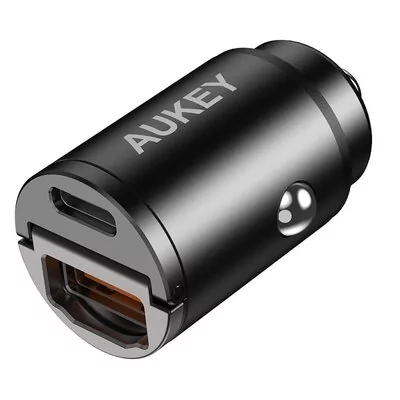 Aukey CC-A3 2xUSB 30W czarny