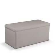 Pufy i podnóżki - Dekoria.pl Dekoria.pl Skrzynia tapicerowana gołębi szary 120 × 40 × 40 cm Velvet 526-704-11 - miniaturka - grafika 1