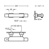 Baterie wannowe i prysznicowe - Tres Project 21116409 - miniaturka - grafika 1