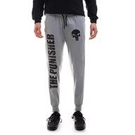 Spodenki męskie - Marvel Męskie spodnie treningowe The Punisher Jog Pants, szary (Grey Heather), L - miniaturka - grafika 1