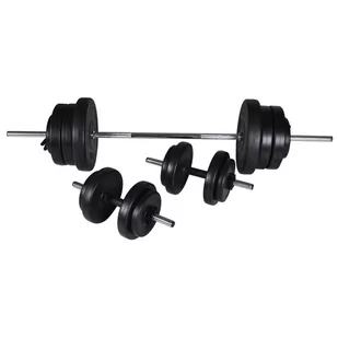 Master Vidaxl Sztanga I Dwie Hantle, Zestaw, 60,5Kg. - Hantle i ciężarki - miniaturka - grafika 1