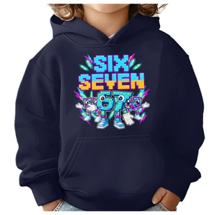 BLUZA DZIECIĘCA Z KAPTUREM 67 SIX SEVEN KLOCKI VIRAL 146-152 PREZENT - Bluzy dla dziewczynek BLUZA DZIECIĘCA Z KAPTUREM 67 SIX SEVEN KLOCKI VIRAL 146-152 PREZENT - Bluzy dla dziewczynek - miniaturka - grafika 1