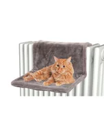 Legowiska dla kotów - Zolux Hamak na kaloryfer dla kota kol. szary - miniaturka - grafika 1