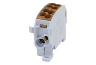 Pozostałe akcesoria sieciowe - SIMET 81503015 SCB 25-Cu Blok rozdzielczy odgałęźny Cu 80110 SIMBLOCK brązowy - miniaturka - grafika 1