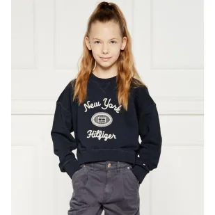 Tommy Hilfiger Bluza | Regular Fit - Bluzy dla dziewczynek - miniaturka - grafika 1
