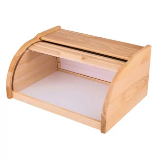 Lumarko Chlebak Drewniany Z Żaluzją Duży 39x29x18cm Jasne Drewno - Chlebaki - miniaturka - grafika 4