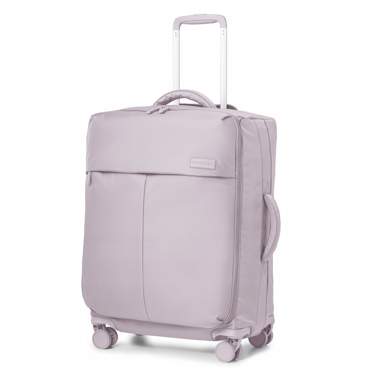 PUCCINI Walizka Podróżna Średnia Miękka Na Kółkach Nylon EM50251B-3A Różowa