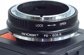 Tulejki, adaptery, redukcje do aparatów - Kf Adapter Redukcja Na Obiektyw Canon Fd Do Canon Eos R Rf Rp K&f / Kf06.378 / Fd-eos R - miniaturka - grafika 1